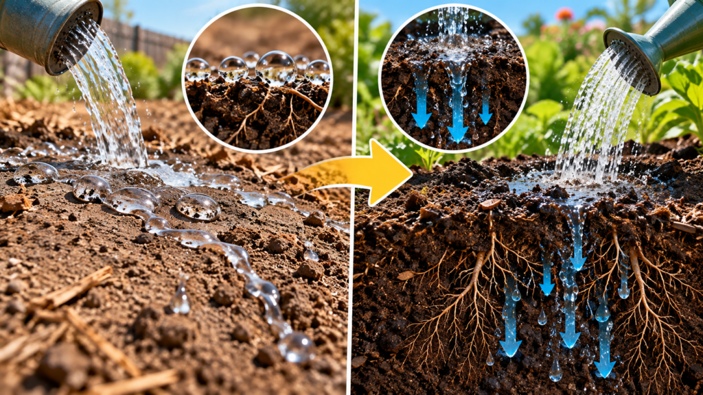 Hydrophobic Soil